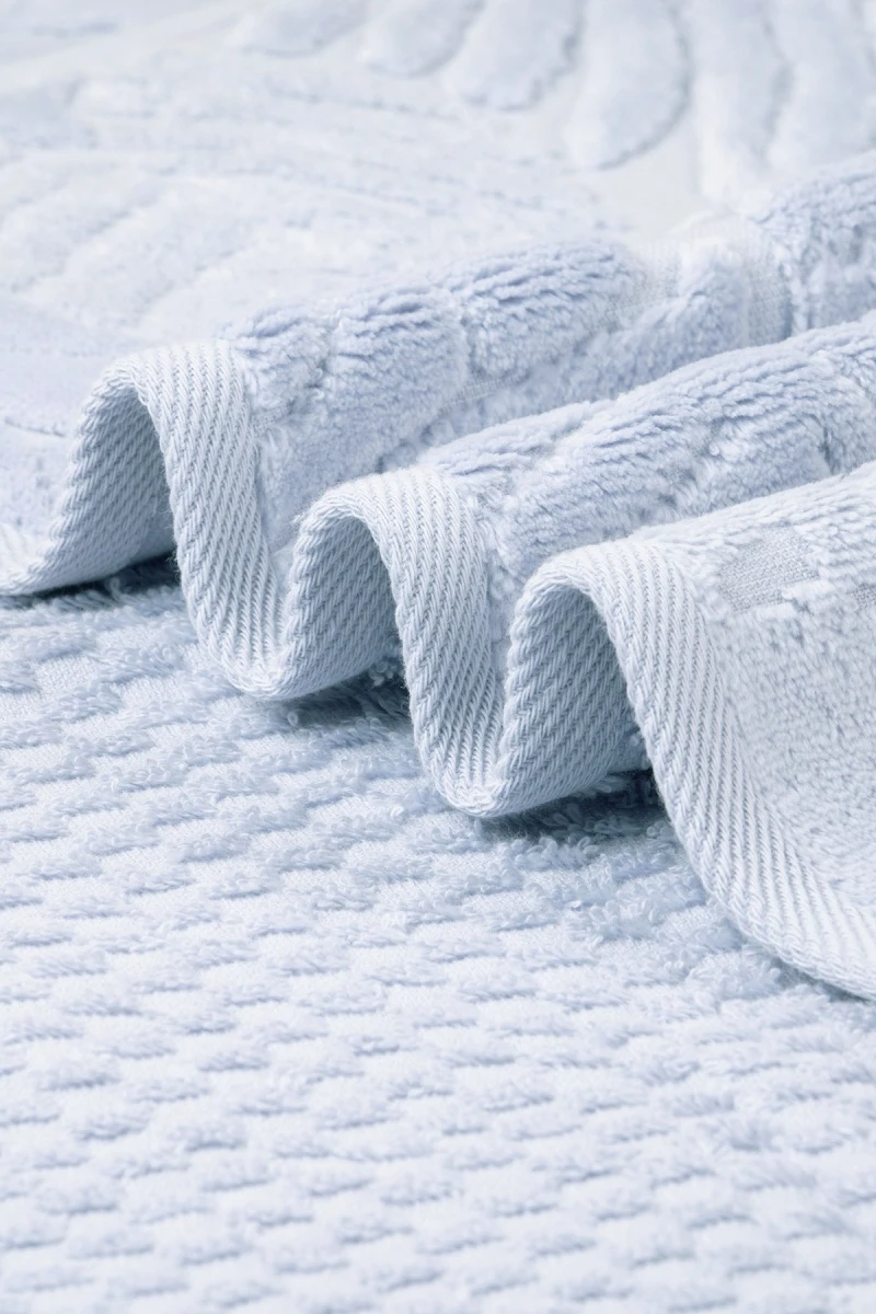 Полотенце махровое Экзотик (5062) - голубое