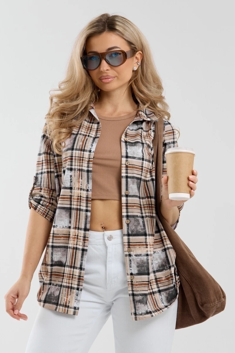 (ВНЛ) Рубашка 36989 (оранжевый)