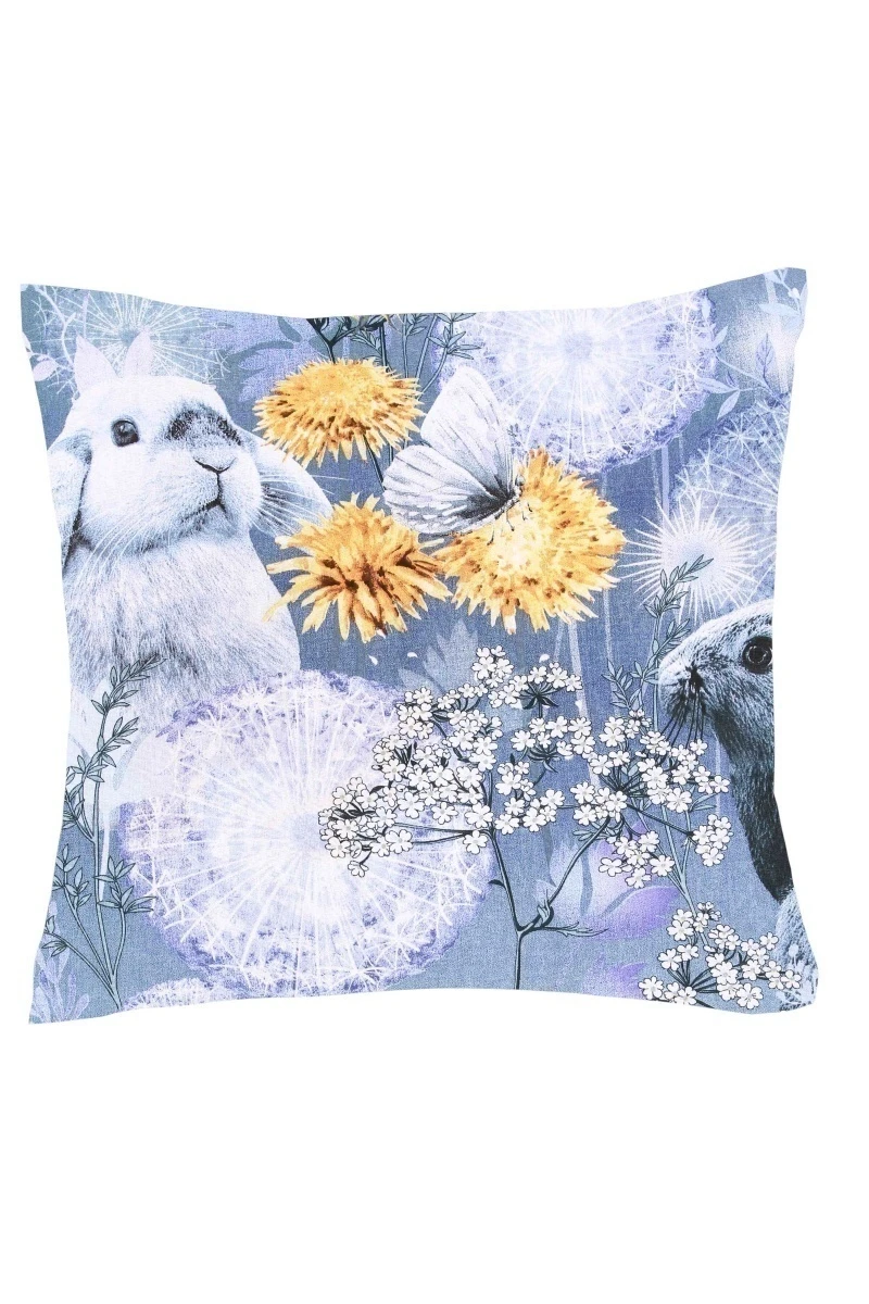 Наволочка "ТД" 120г/м бязь "Моя зайка 1" арт. 20650/1 синий