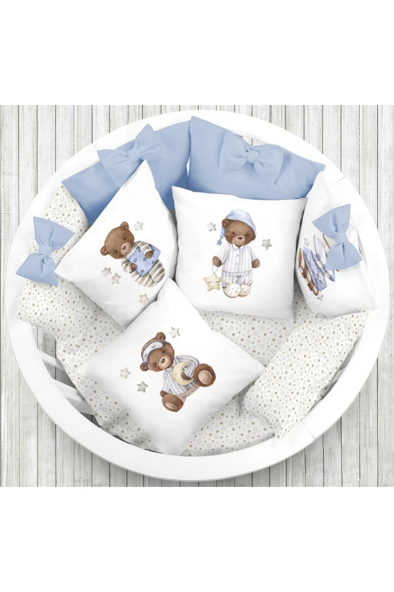 Декор. подушка Premium "Сонный мишка" рис. 013