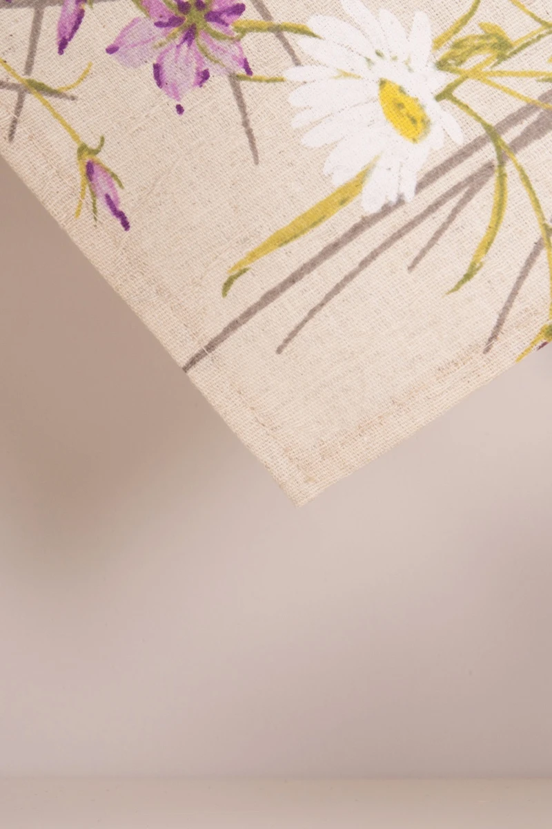 Полотенце полулен (ГП) 278 Колокольчики (сирень) - 45/60