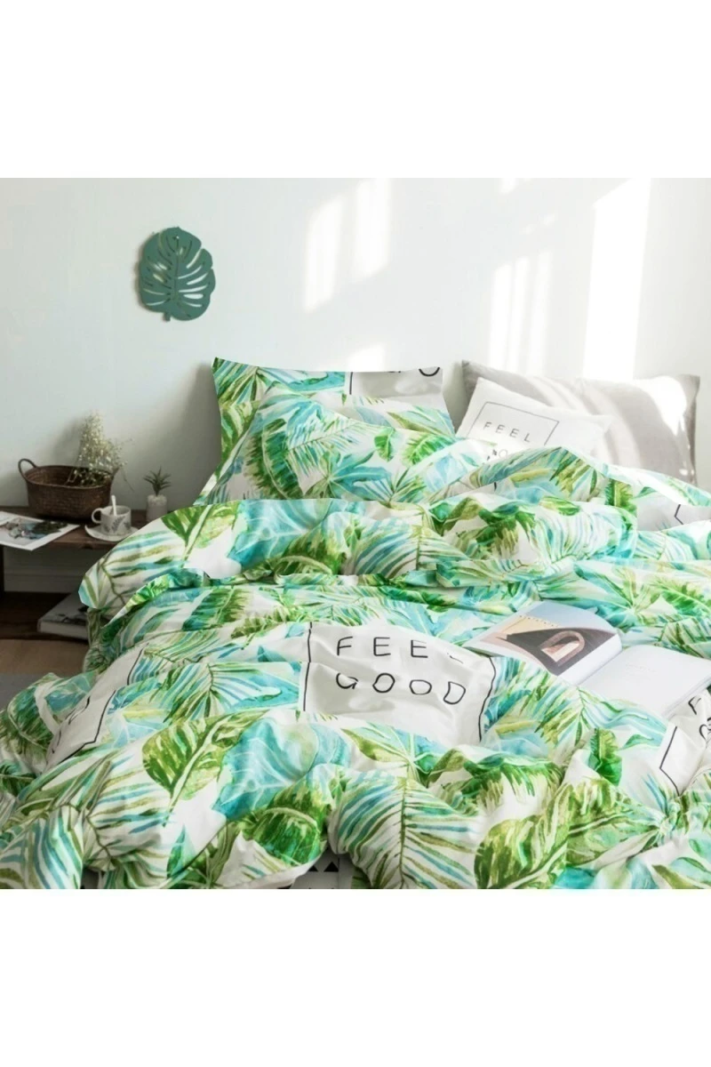 1 + 1 Пододеяльник и наволочка поплин "Тропическое удовольствие", 70х70 см (1702, "ПолиТекс")