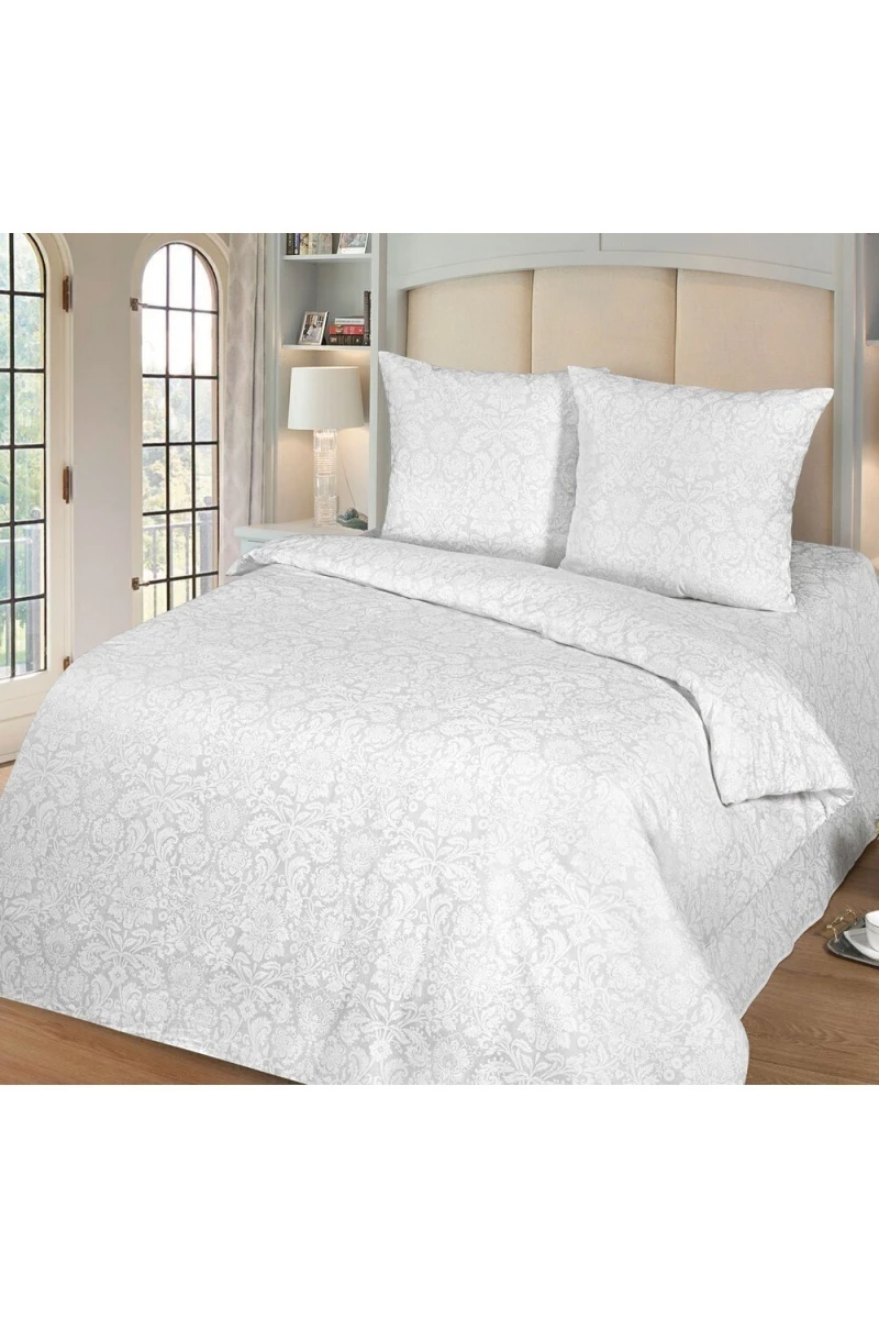 Простыня на резинке "МИЛАН" поплин "Бриллиант" белый арт. 10720/1 (Лучшая цена)