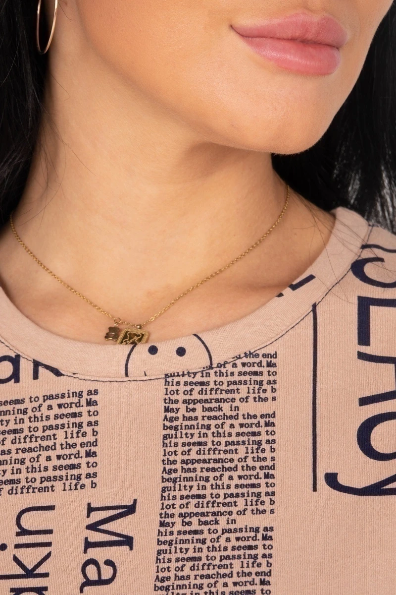 (СК) Футболка женская "Ника" миндаль, буквы