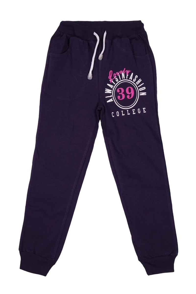 Брюки для девочек BK1616B темно-синий