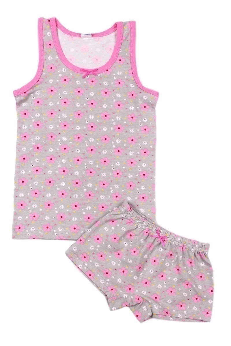 Майка и трусы для девочек BK 1227 KP серый