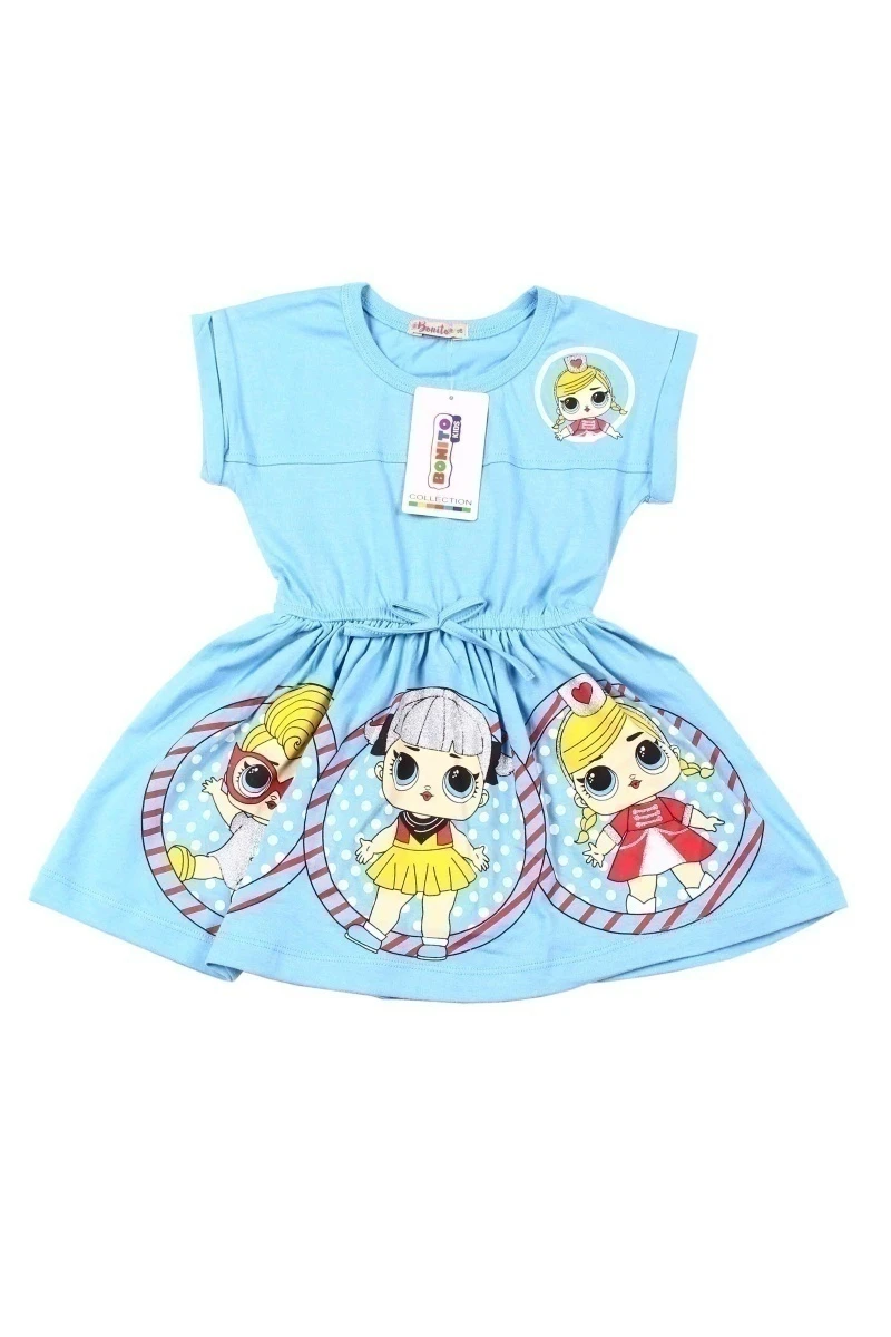Платье для девочки BK1171P голубой