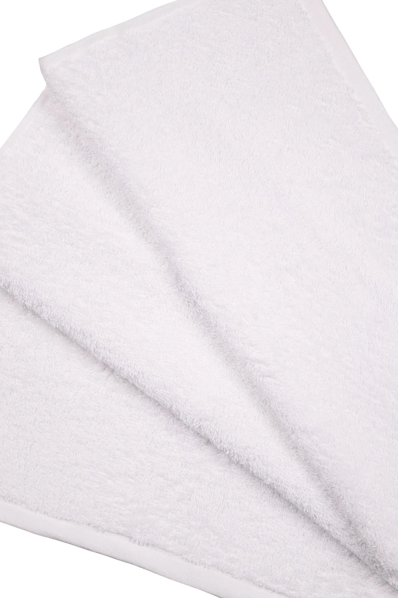 Полотенце махровое Туркменистан 430 гр/м2 - белый (без бордюра)