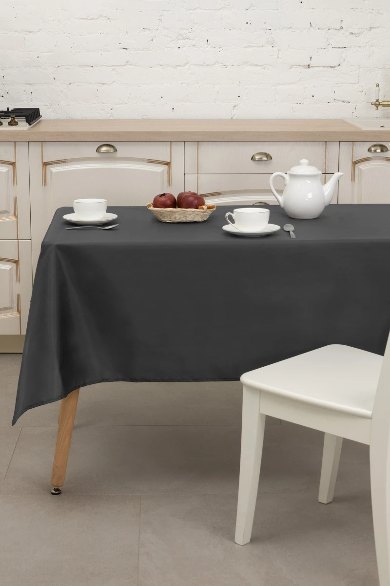 Скатерть водоотталкивающая Оксфорд "Антрацит"_