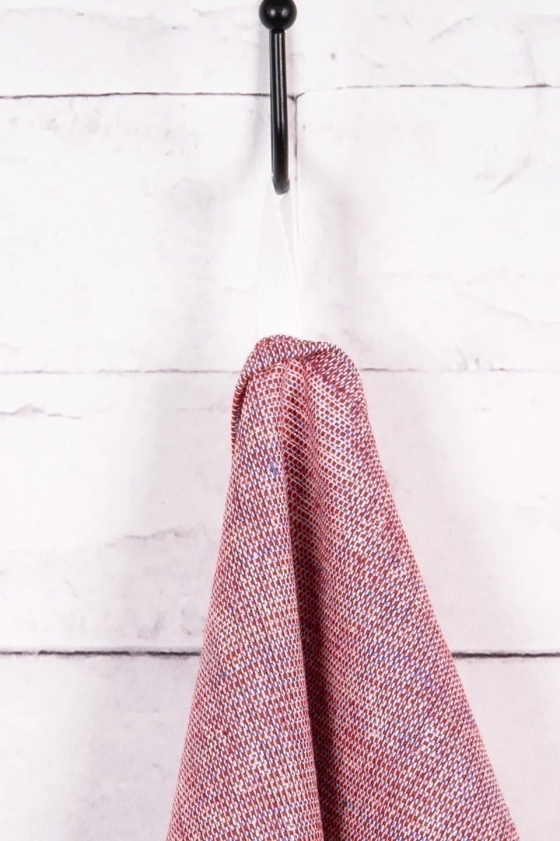 Полотенце полулен 220 Пестроткань Красная полоса рис. 5-19 - 50/65