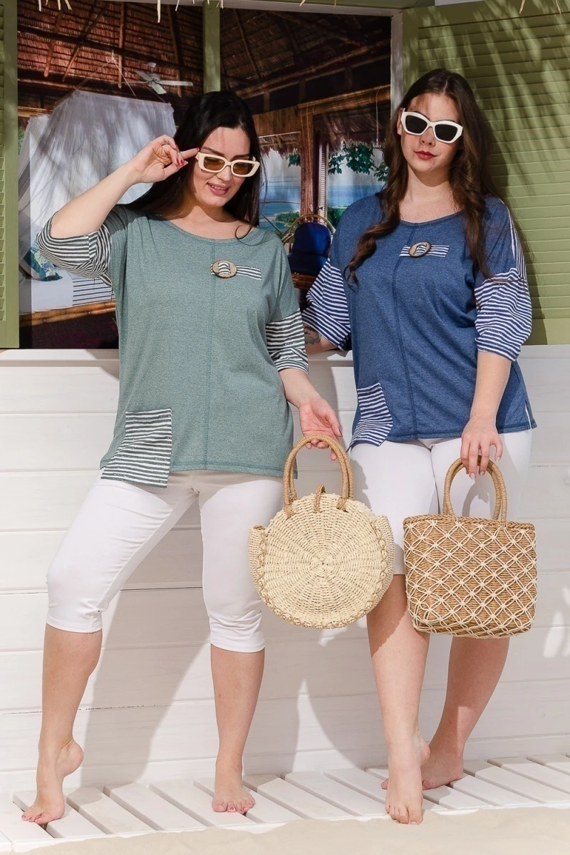 (ВНЛ) Туника 9218 (олива)