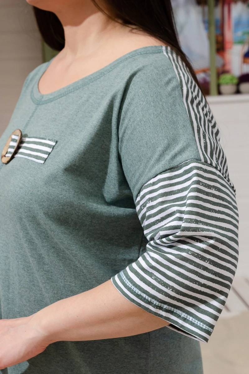 (ВНЛ) Туника 9218 (олива)