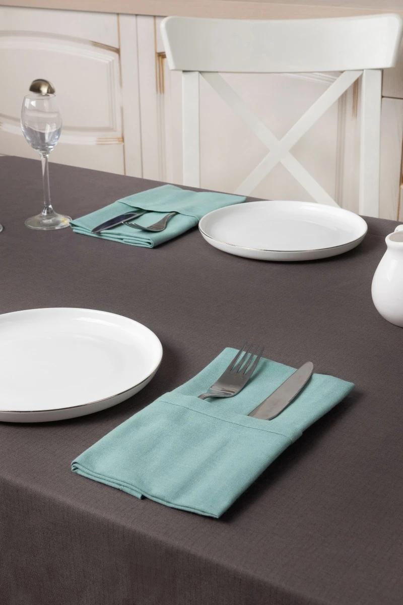 Салфетка хлопковая 001 (ЭТ) "Ментол" (евро-угол) арт. 910