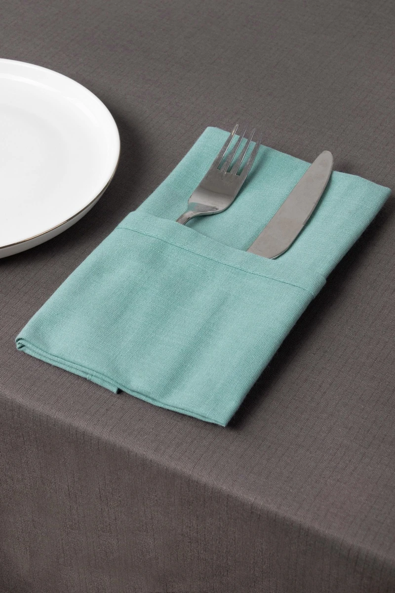 Салфетка хлопковая 001 (ЭТ) "Ментол" (евро-угол) арт. 910