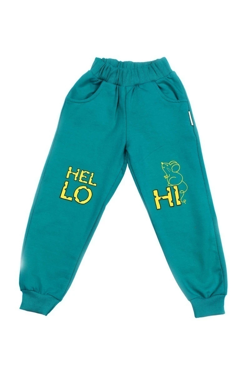 Брюки для девочек BK1382B изумрудный