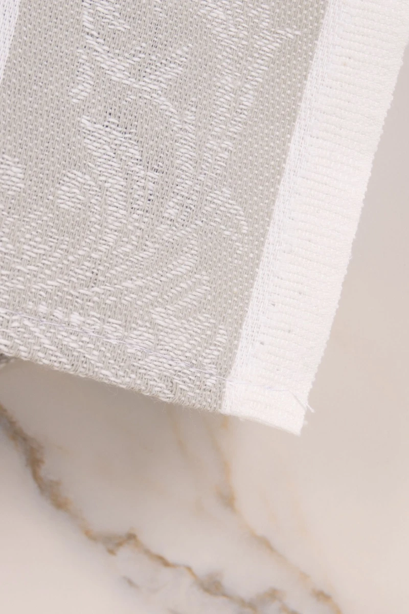 Полотенце полулен жаккард (ТЛ) 322 Вечность (василек+серый) - 50/65