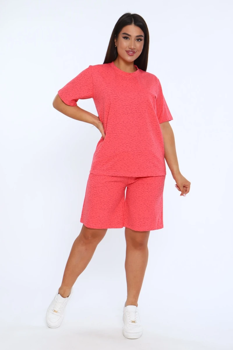 (ВНЛ) Костюм с шортами 52317 (коралловый)