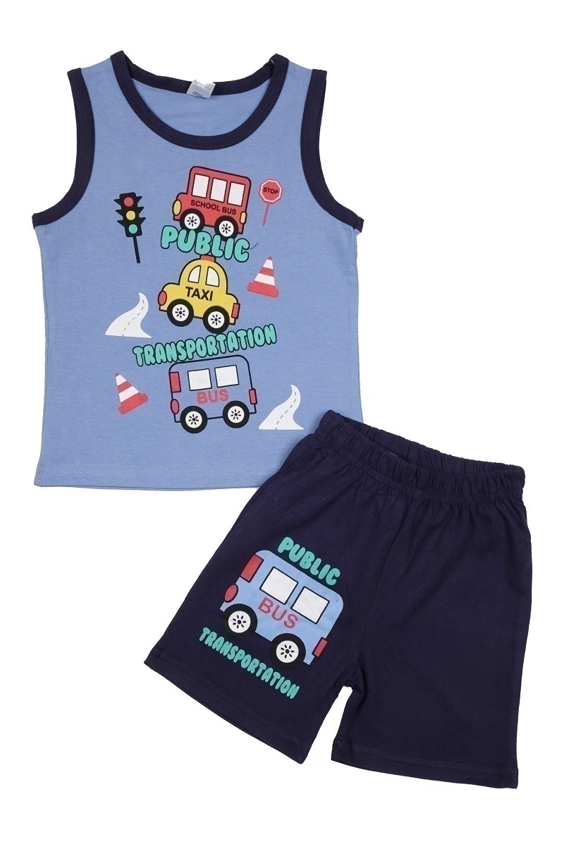 Комплект для мальчика ВК1205М васильковый