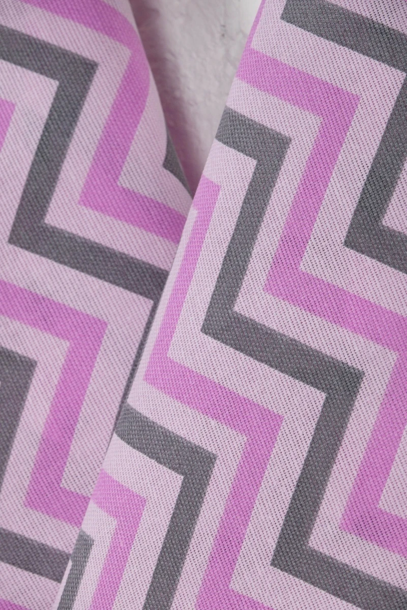 Набор полотенец рогожка (СФ) 319 Зигзаги (розовый) - 3 шт - 45х60 см