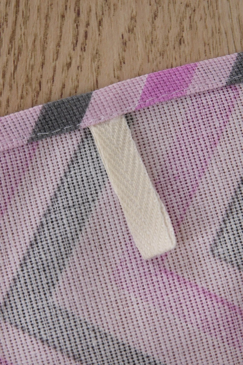 Набор полотенец рогожка (СФ) 319 Зигзаги (розовый) - 3 шт - 45х60 см