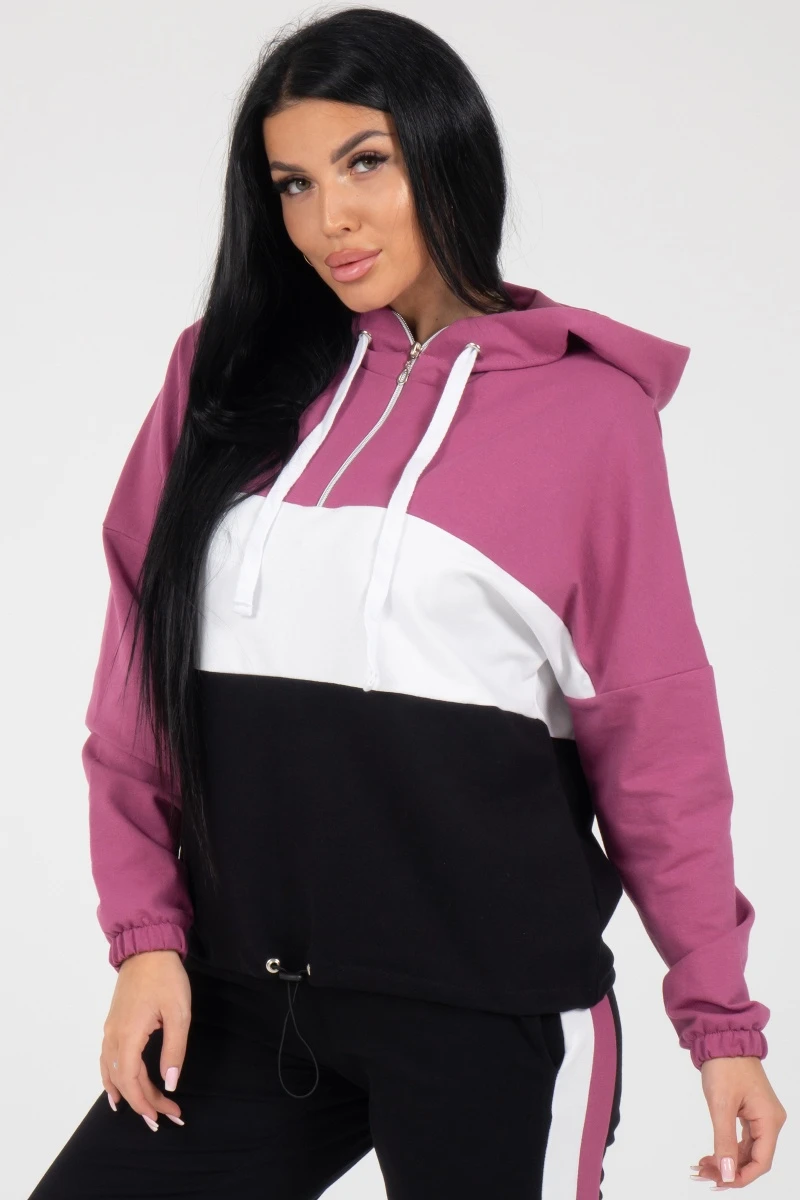 (СК) Толстовка женская "Драйв" розовая орхидея