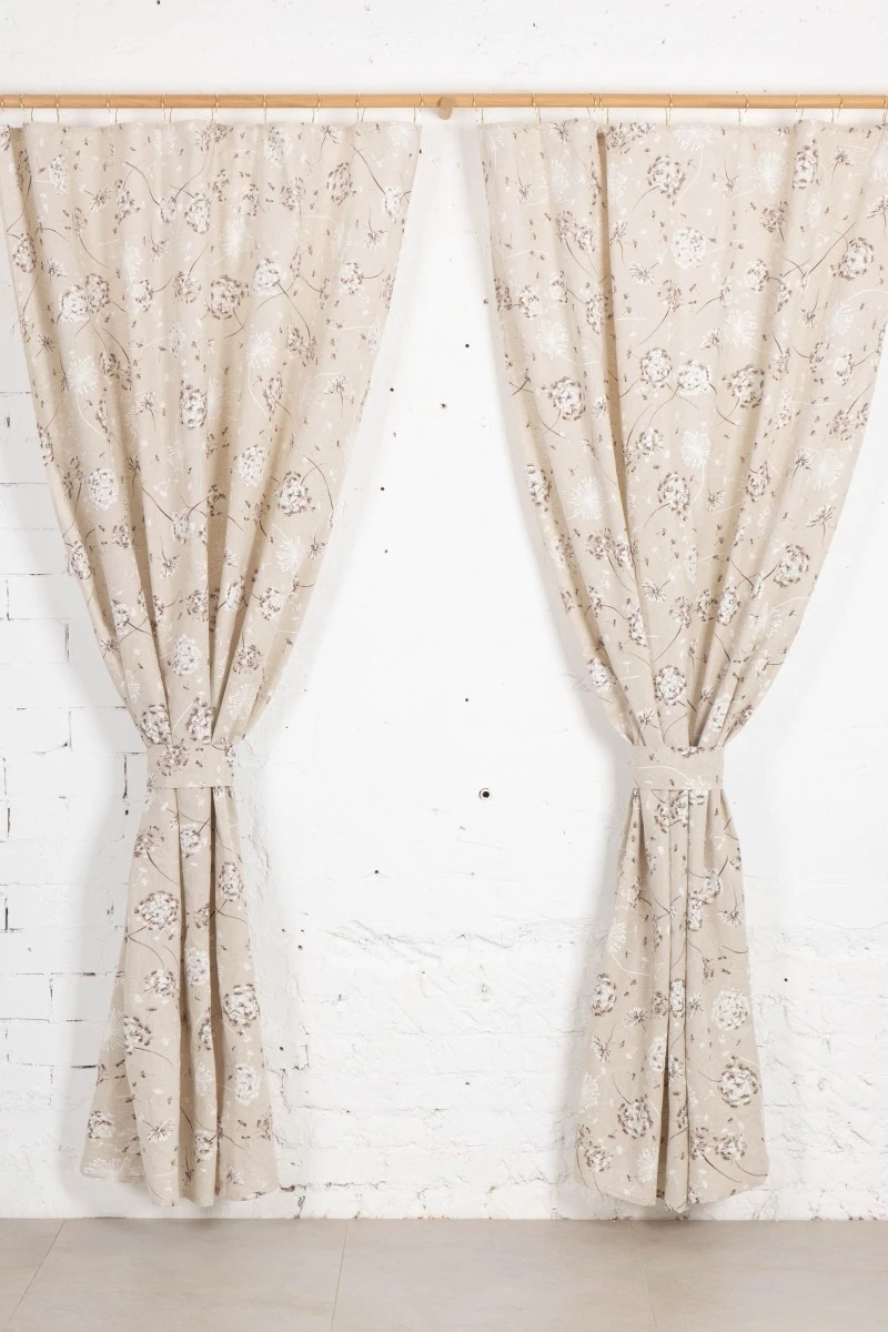 Комплект штор из полульна "ГЯ" Воздушные одуванчики_