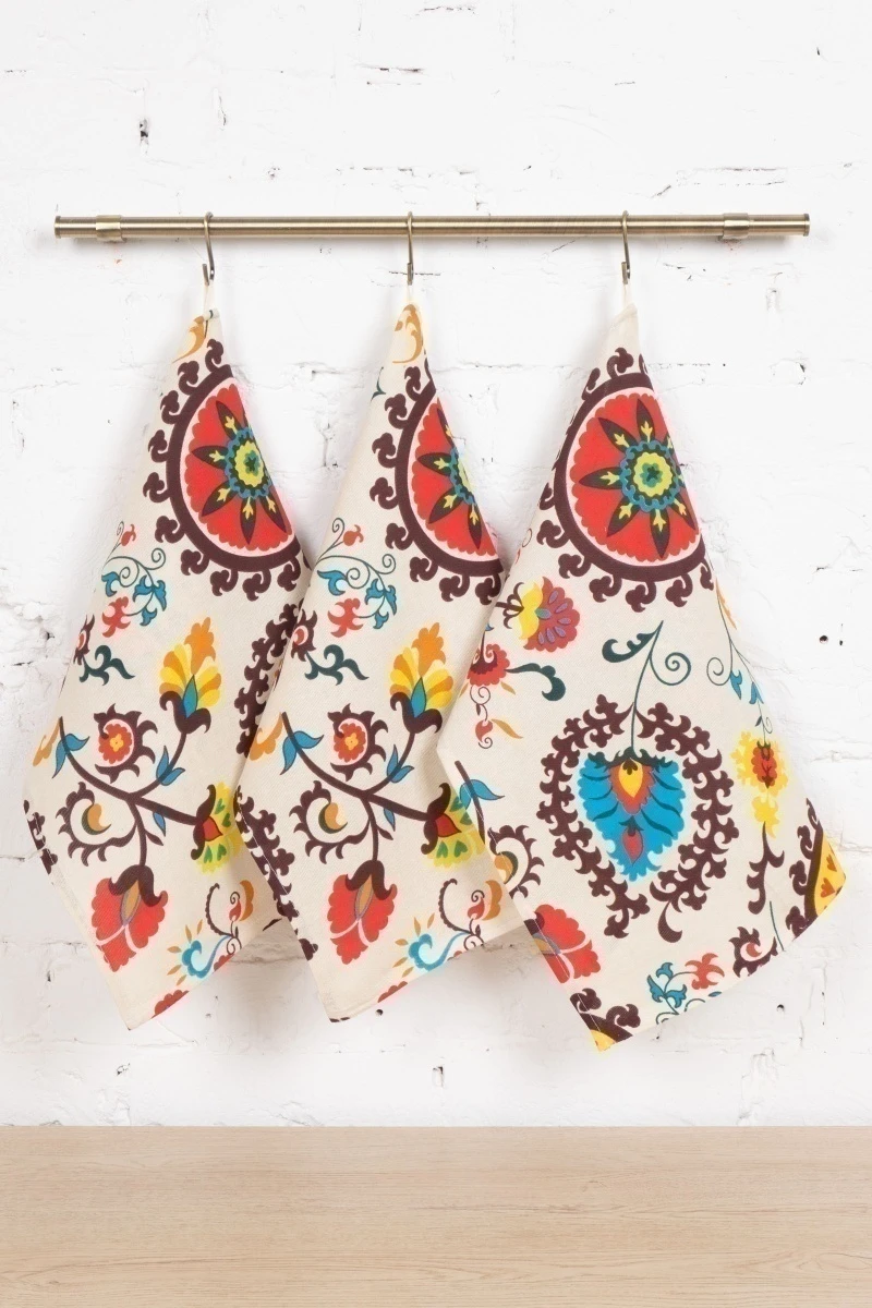 Набор полотенец рогожка (Талка) 303 Оберег - 3 шт - 45х60 см