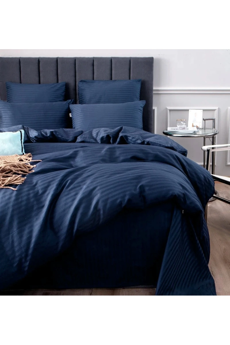 Пододеяльник страйп-сатин "ГОС" "Пастель Индиго" арт. 39005 (полоса 1*1 см) (240 см)