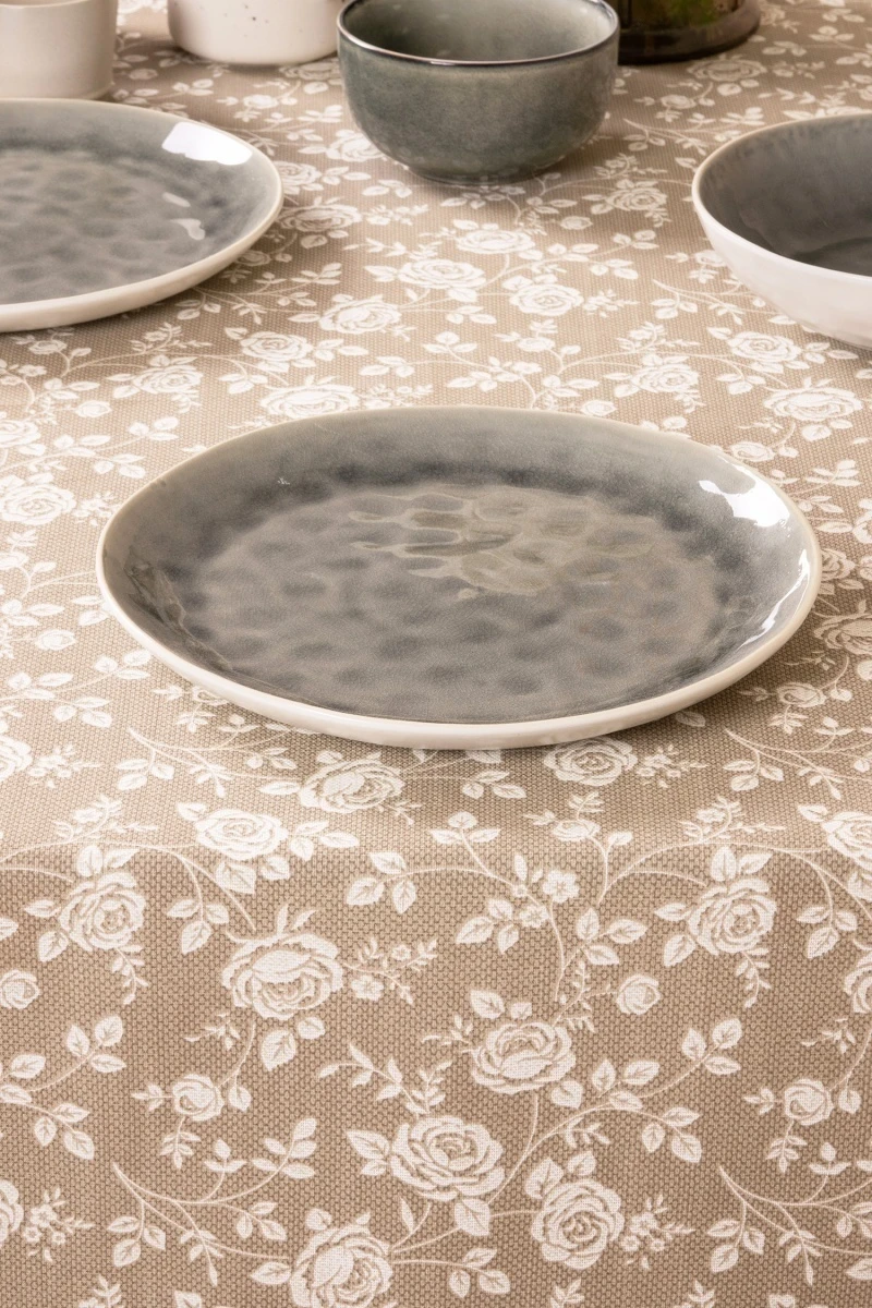 Скатерть рогожка "ТЛ" Рози (песочный)