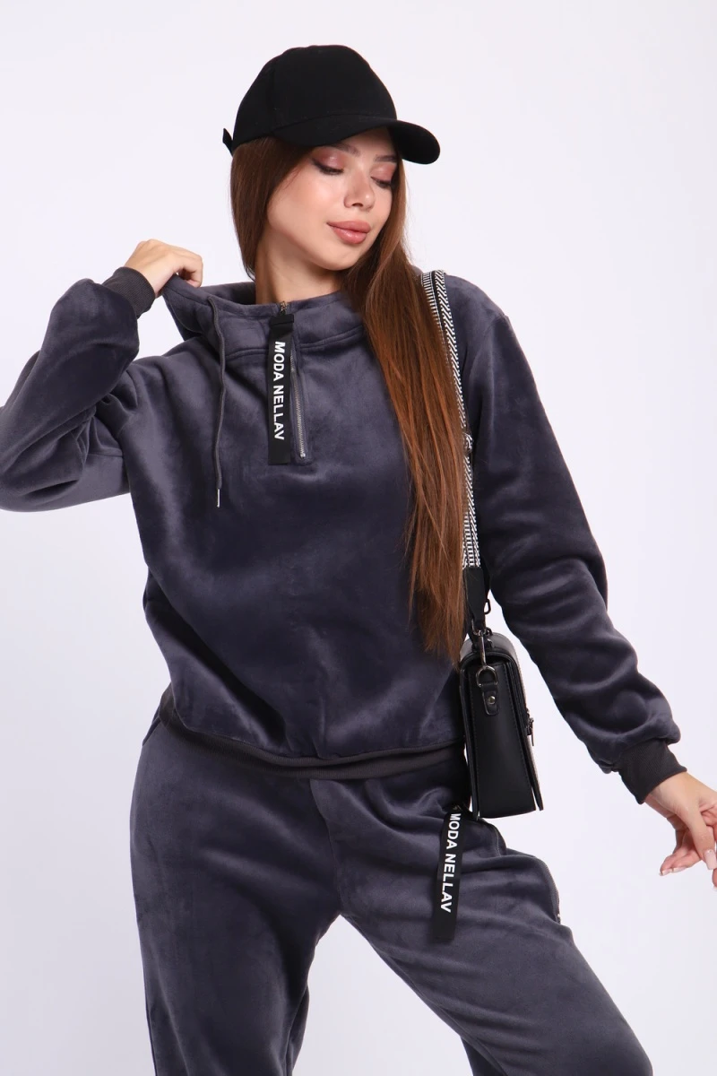 (ВНЛ) Костюм с брюками ZADUMOV №1 (серо-синий)