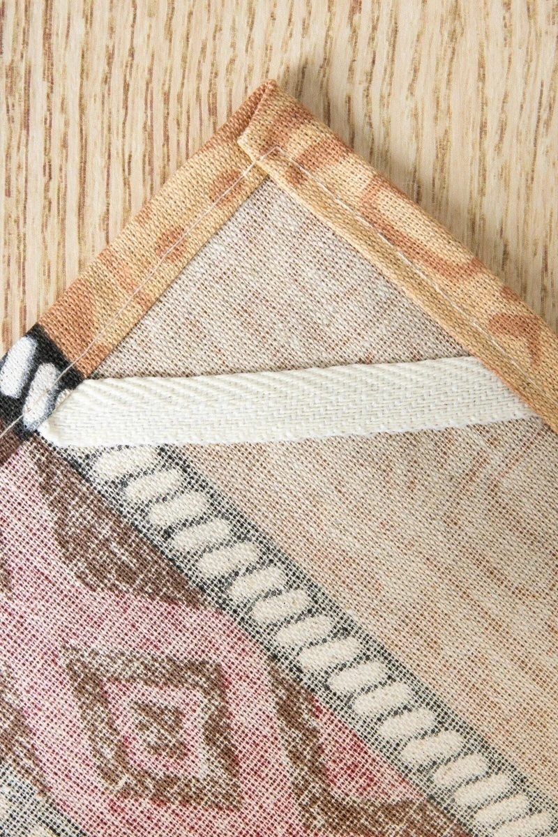 Полотенце полулен "ТТ" 376 Сахара (песочный) - 45/60