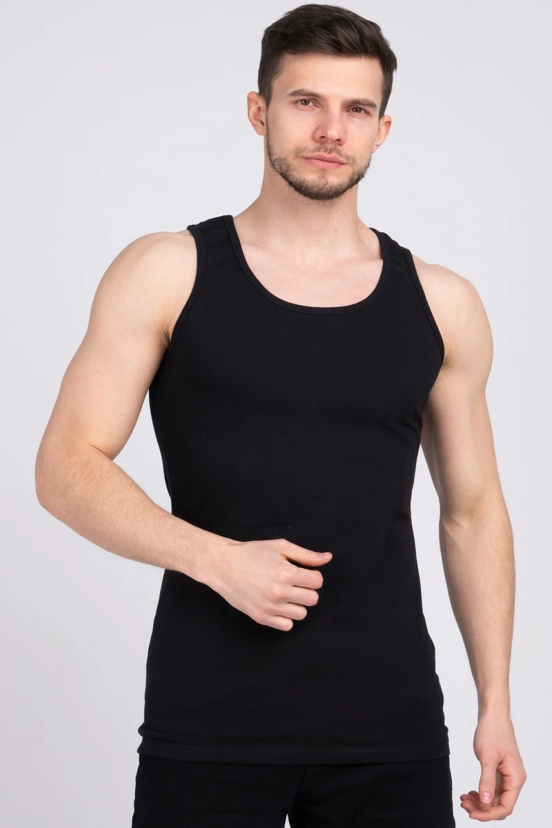 (СК) Майка-борцовка мужская "Михаил" черный