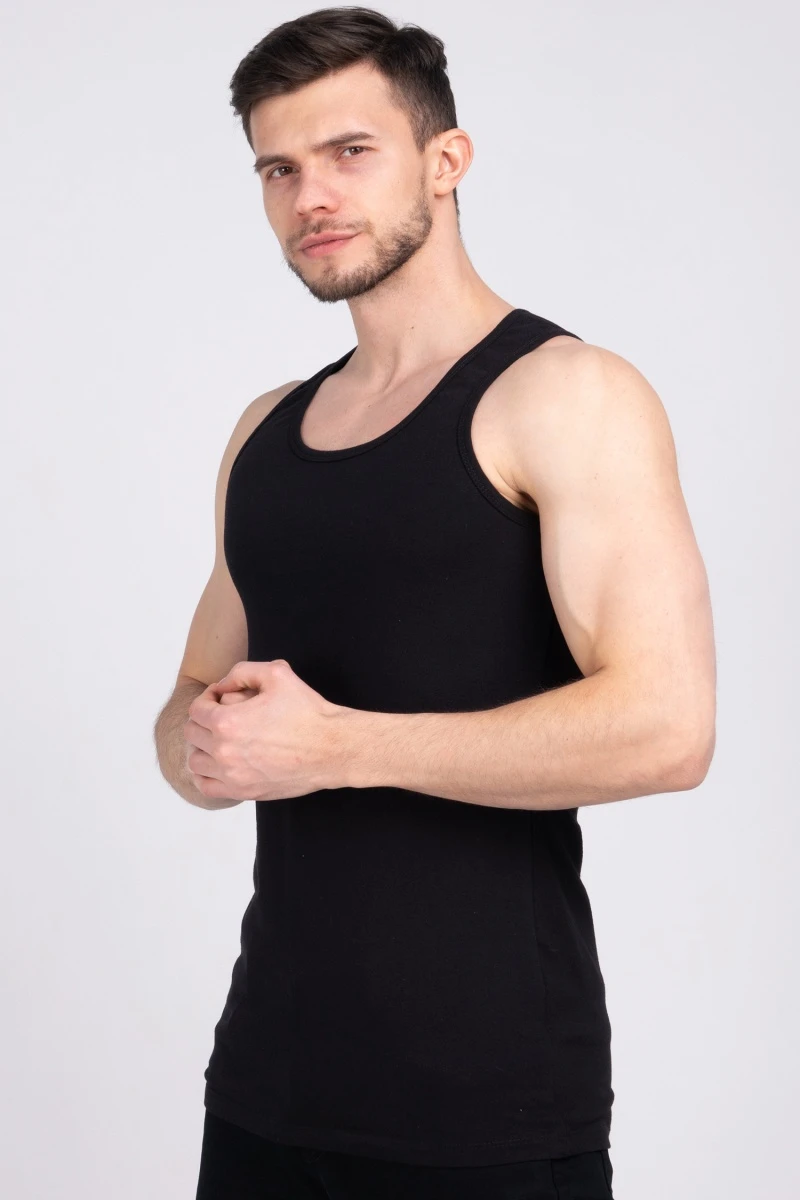 (СК) Майка-борцовка мужская "Михаил" черный