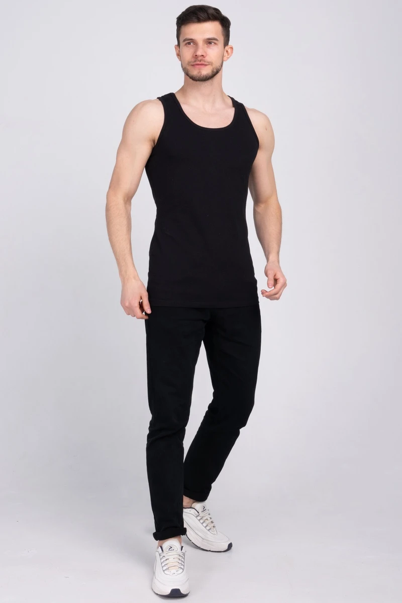 (СК) Майка-борцовка мужская "Михаил" черный