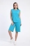 (ВНЛ) Костюм (майка+шорты) - Stylus - 744 - бирюза