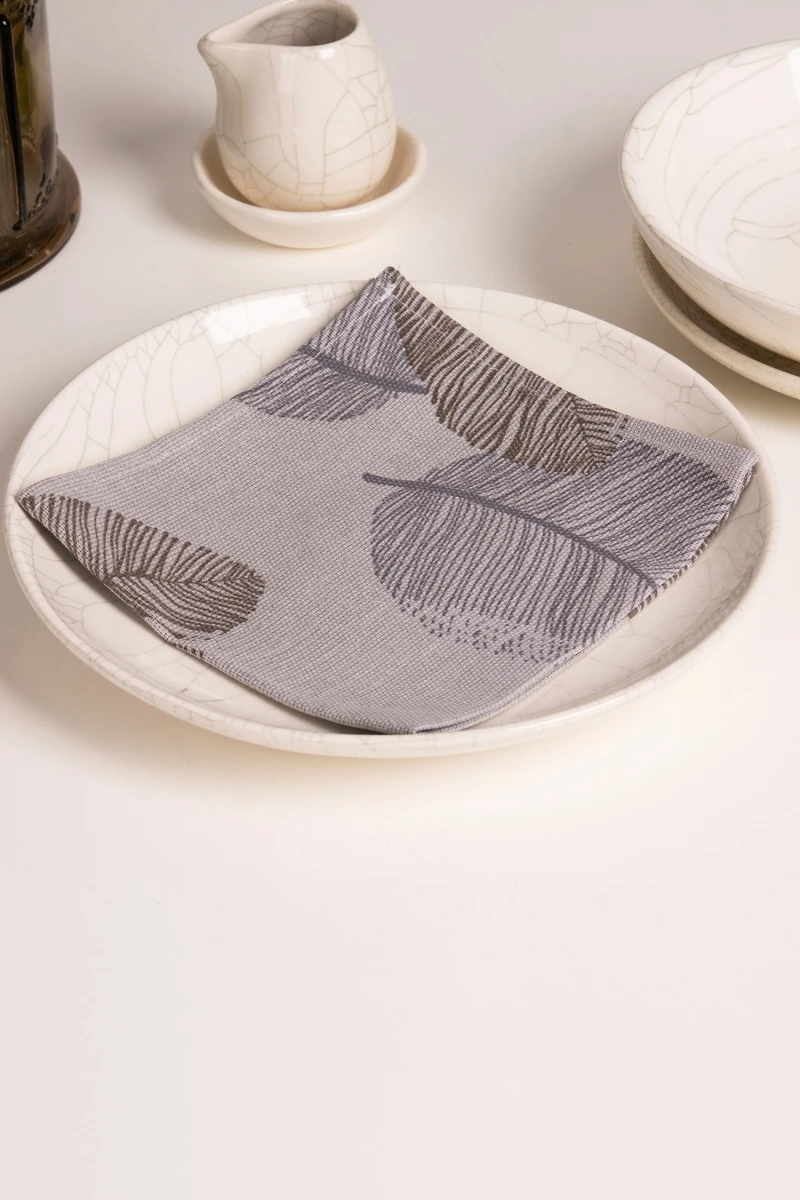 Салфетка из рогожки (ХБК) 122 Блоссом (серый)