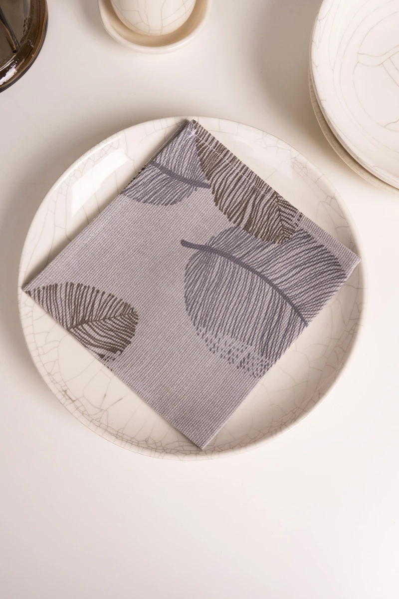 Салфетка из рогожки (ХБК) 122 Блоссом (серый)