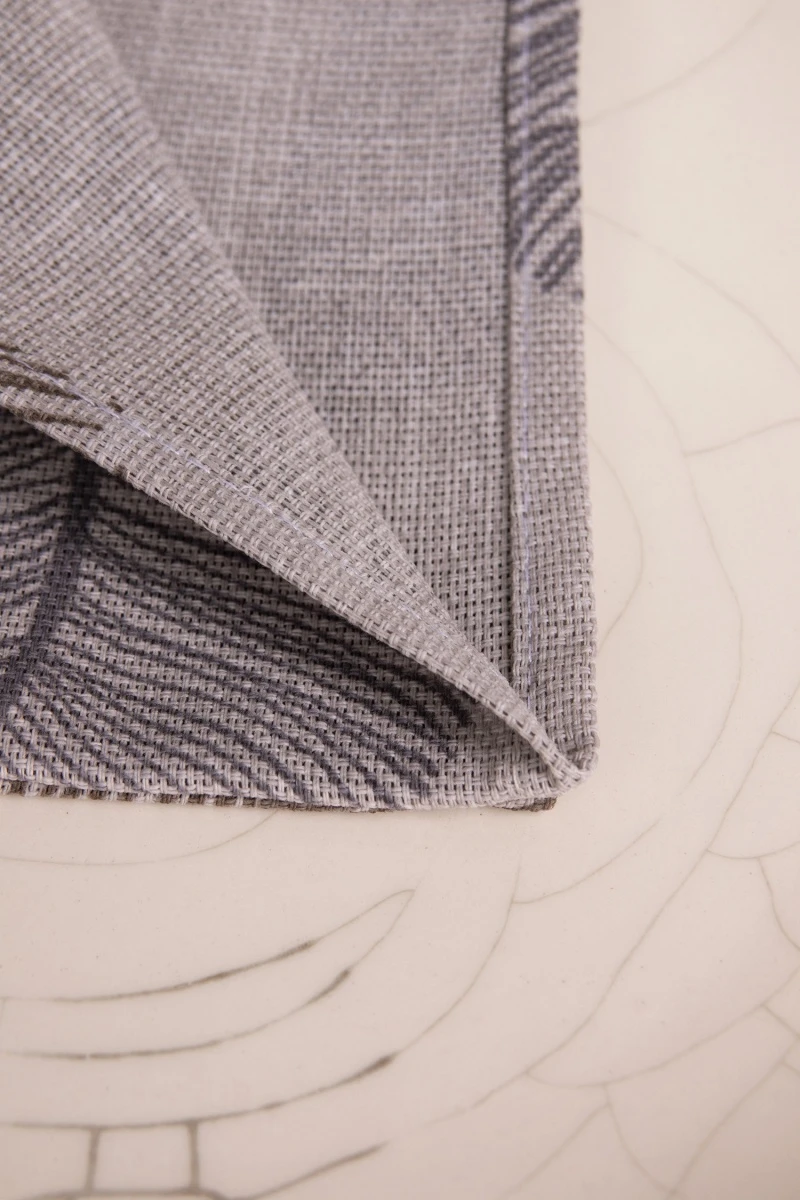 Салфетка из рогожки (ХБК) 122 Блоссом (серый)