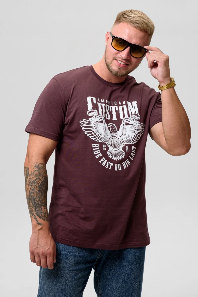 (ВНЛ) Футболка 8503/1 (шоколад+орел)