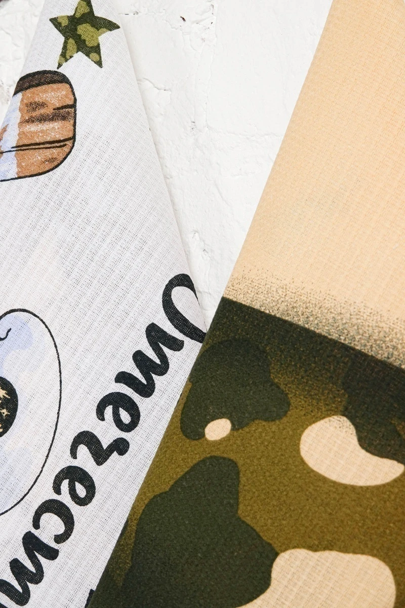 Набор вафельных полотенец (ХБК) 349 Мой защитник - 3 шт - 45х60 см