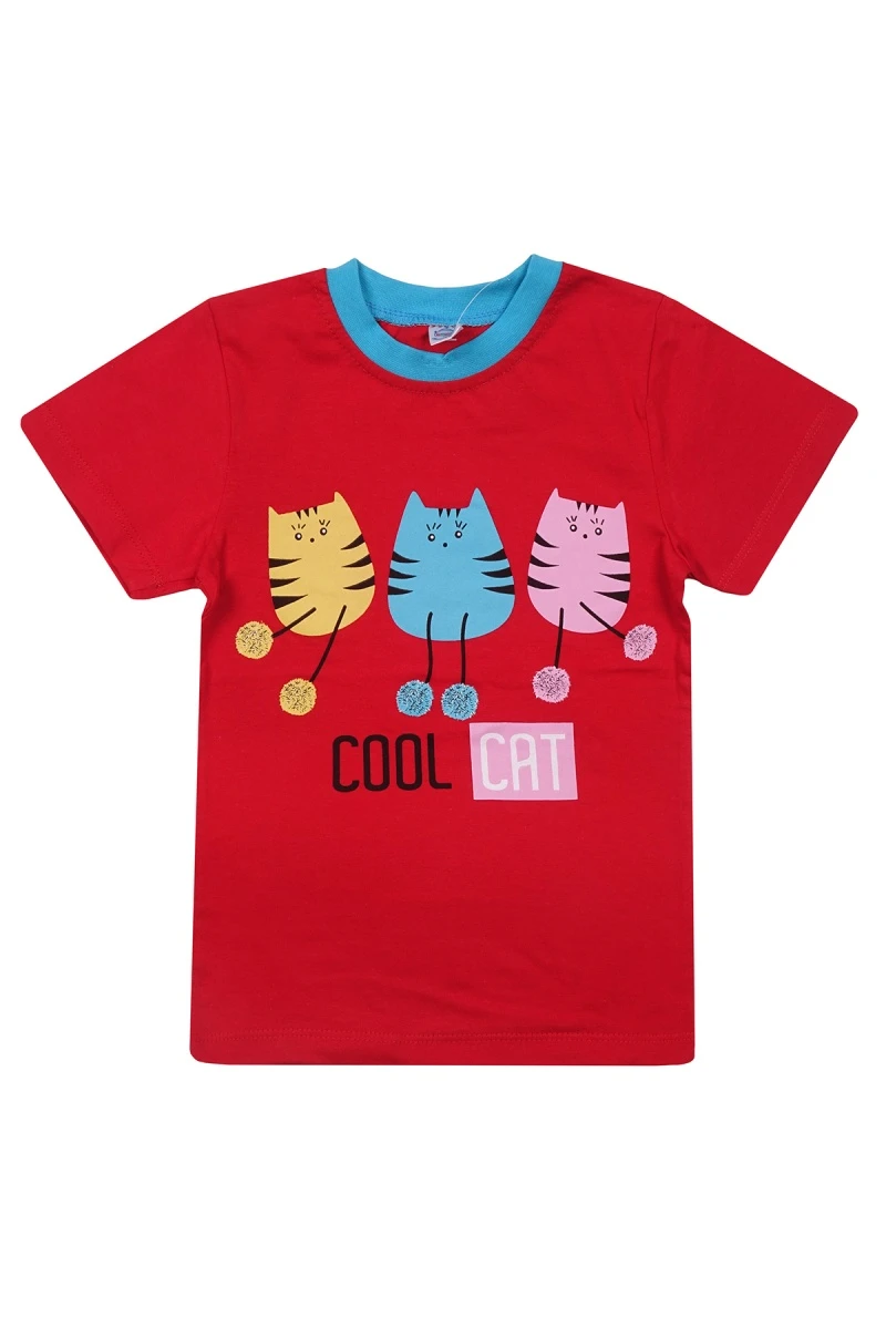 Футболка для девочки BK5158F красный