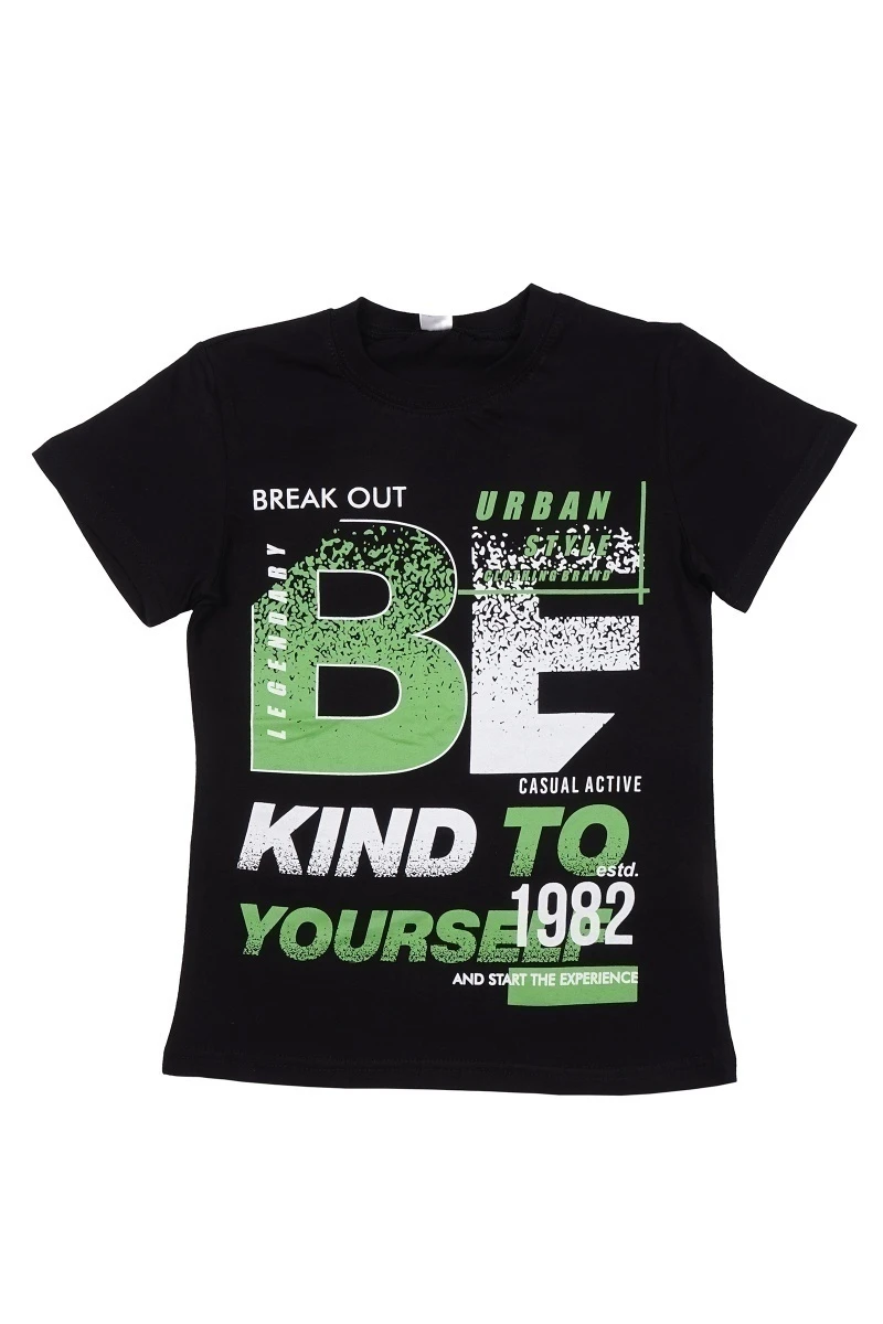 Футболка для мальчиков "Будьте добрыми" BK0003M Черный