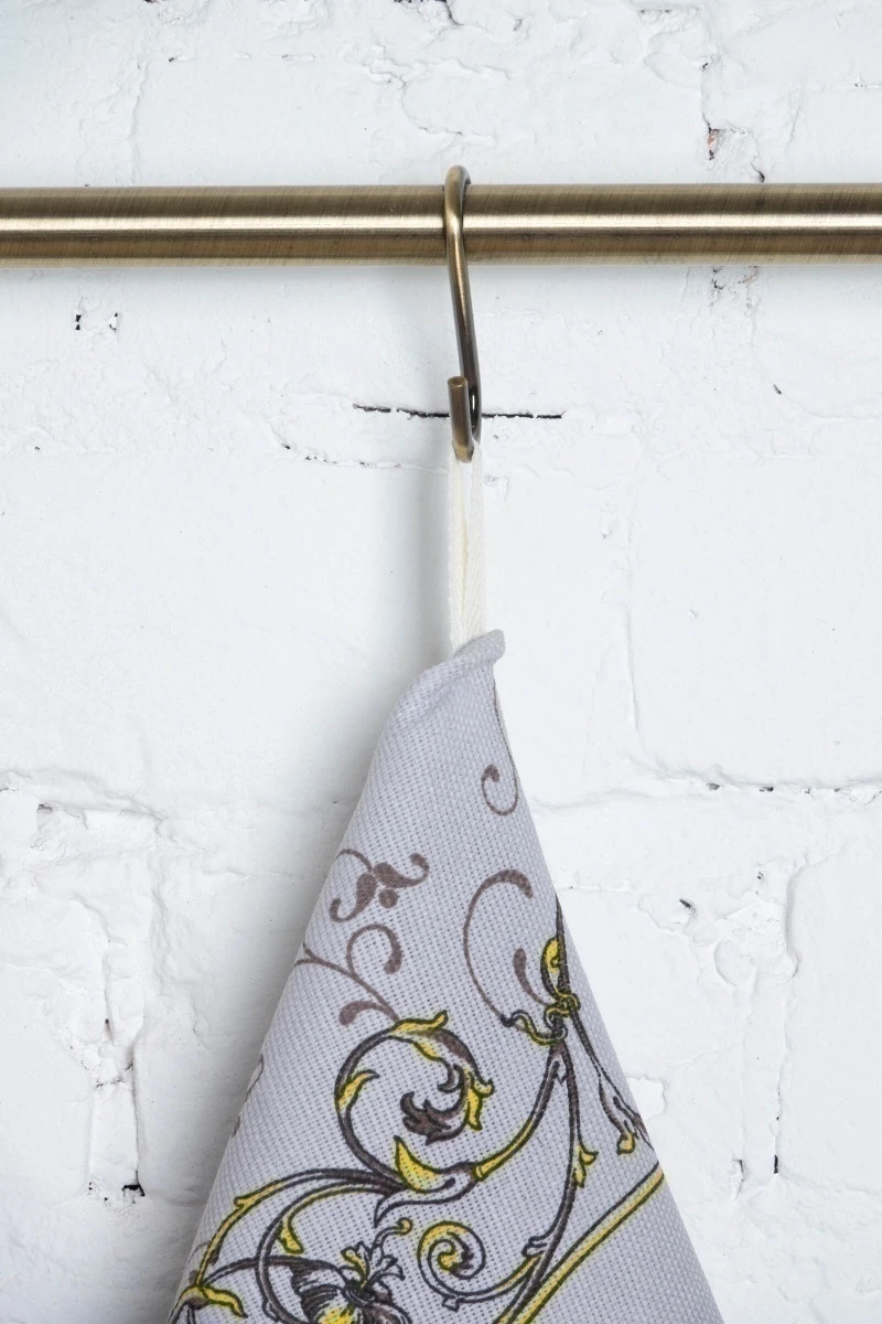 Набор полотенец рогожка (ХБК) 014 Гортензия - 3 шт - 45х60 см