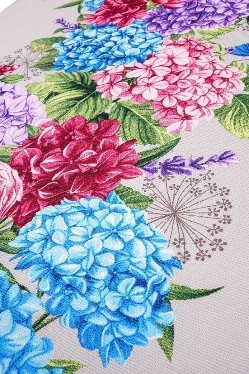 Набор полотенец рогожка (ХБК) 014 Гортензия - 3 шт - 45х60 см