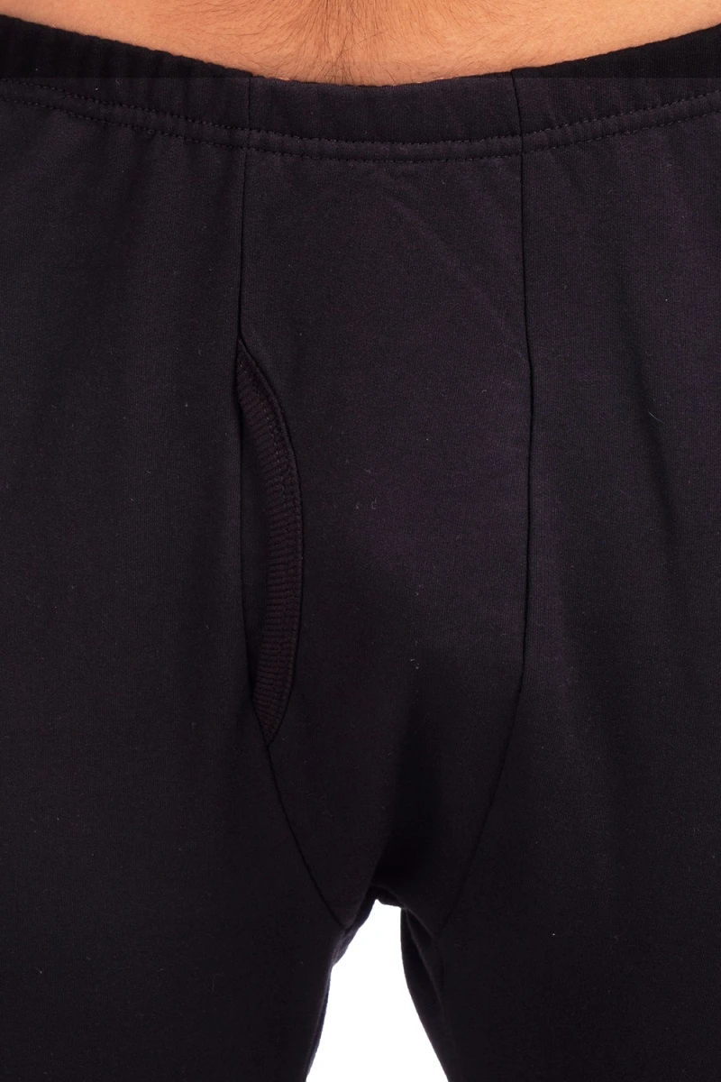 (СК) Термобелье мужское футер 2-х нитка с начесом, черный