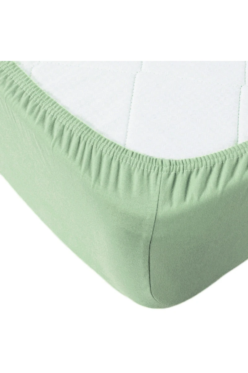 Простыня трикотажная на резинке "ПТ" Оливковый арт. 5557 (120 г)