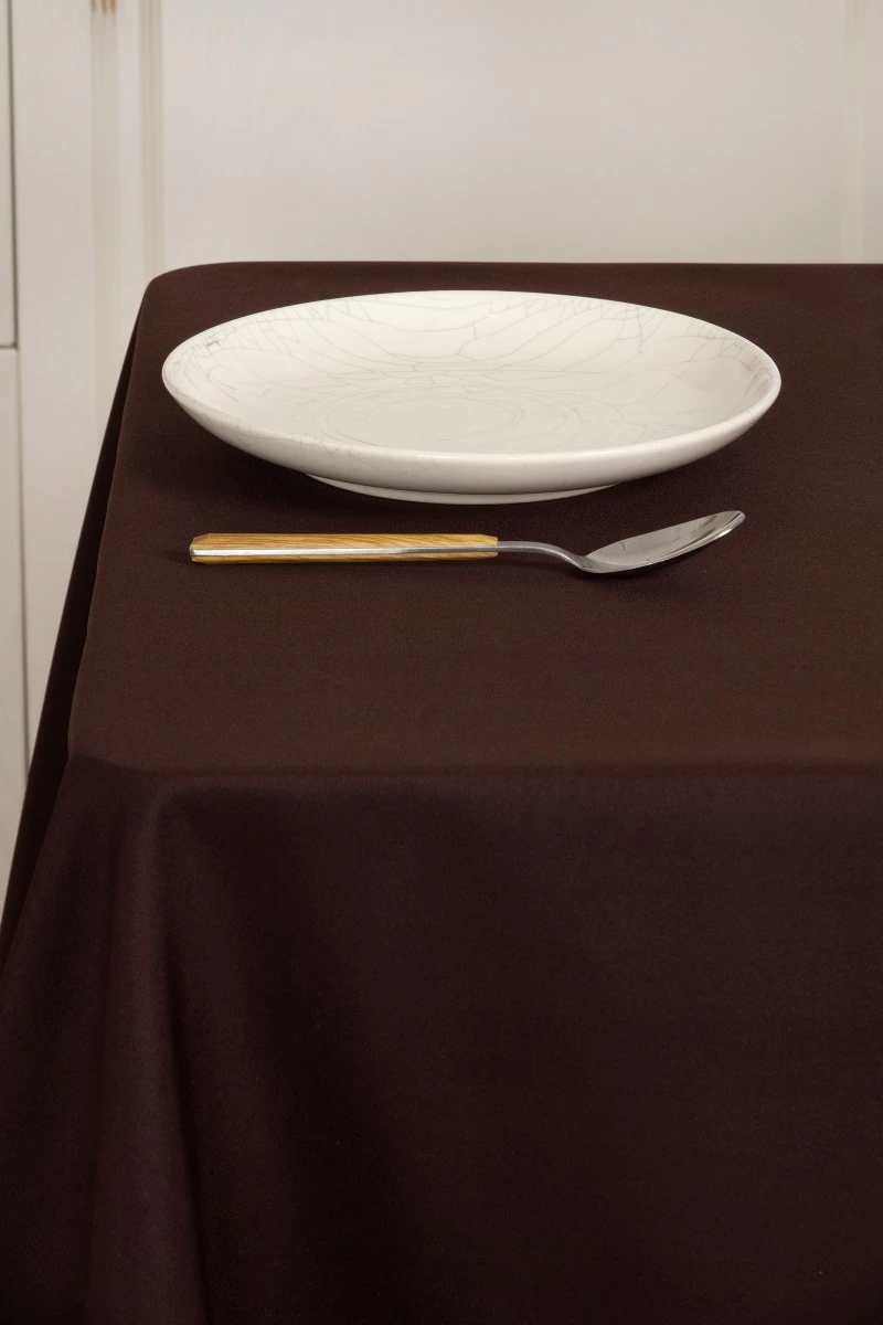 Скатерть из габардина "Горький шоколад" (col. 905)_