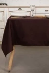 Скатерть из габардина "Горький шоколад" (col. 905)_