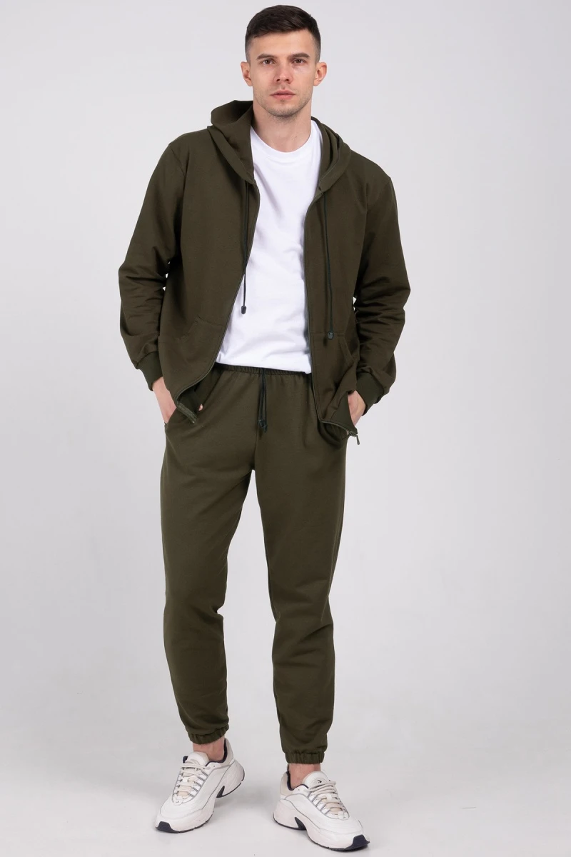 (СК) Джоггеры мужские "Стамбул" темный хаки
