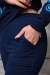 (СК) Костюм женский "Орхидея" темно-синий